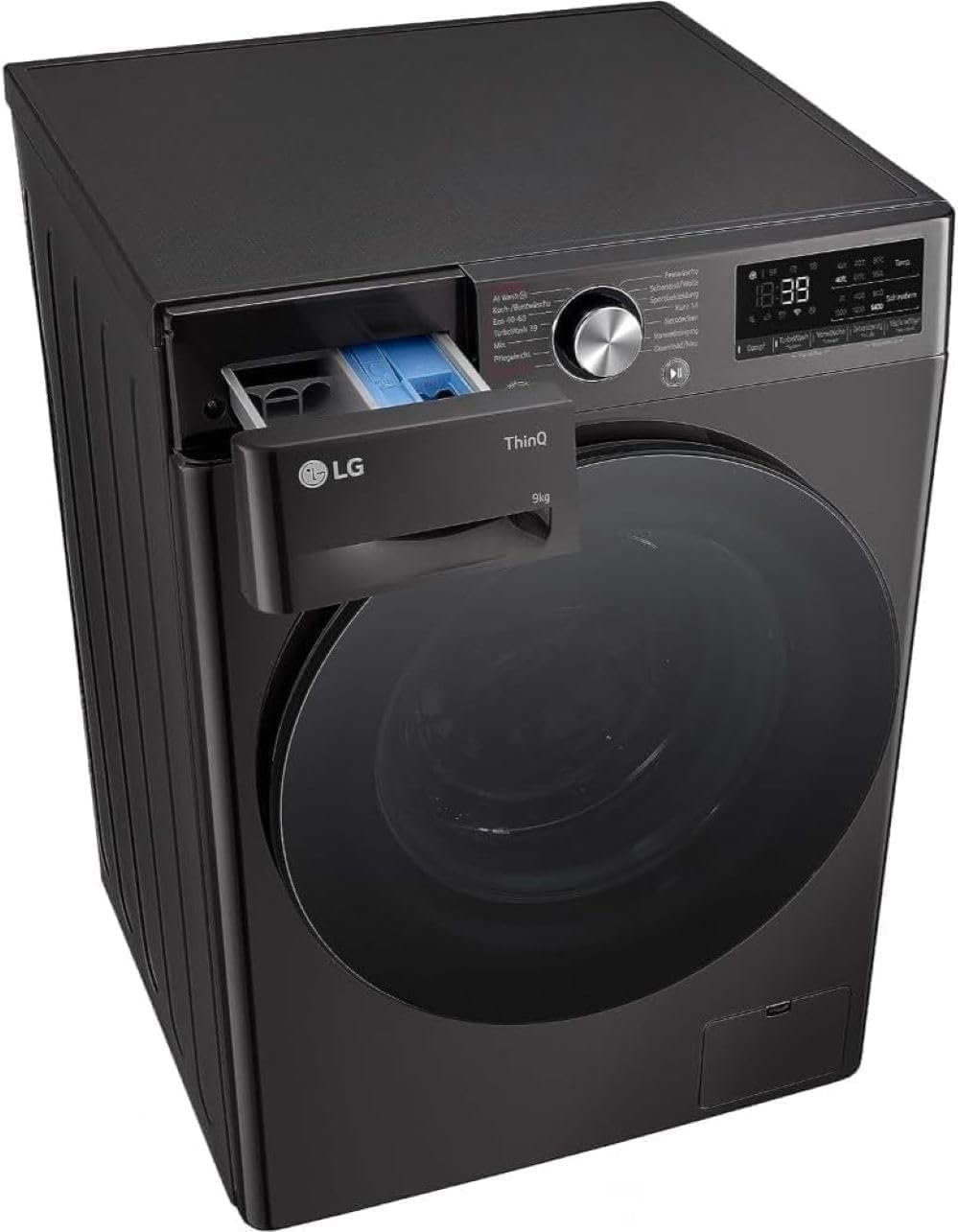LG F4WV7080, Klasse A, Voorlader Wasmachine 8 kg, 1400 tpm, AI Direct Drive, Wi-Fi, Dieptereiniging met Stoom, Grote Capaciteit, TRIPLE A, Veiligheidsglas Buitendeur, 62 x 60 x 85 cm ꟷ Wit