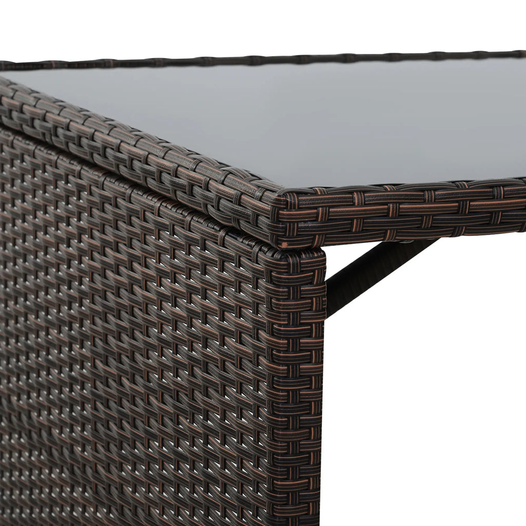 Outsunny Polyrattan Tuinmeubelset 5-delig. weerbestendig UV-bestendig