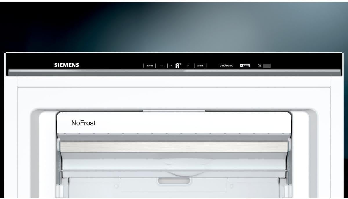 Siemens GS54NAWCV iQ500 vriezer, 176 x 70 cm, 327 L, noFrost nooit meer ontdooien, bigBox ruimte voor grote diepvriesproducten, varioZone flexibele glasplateaus en laden, wit