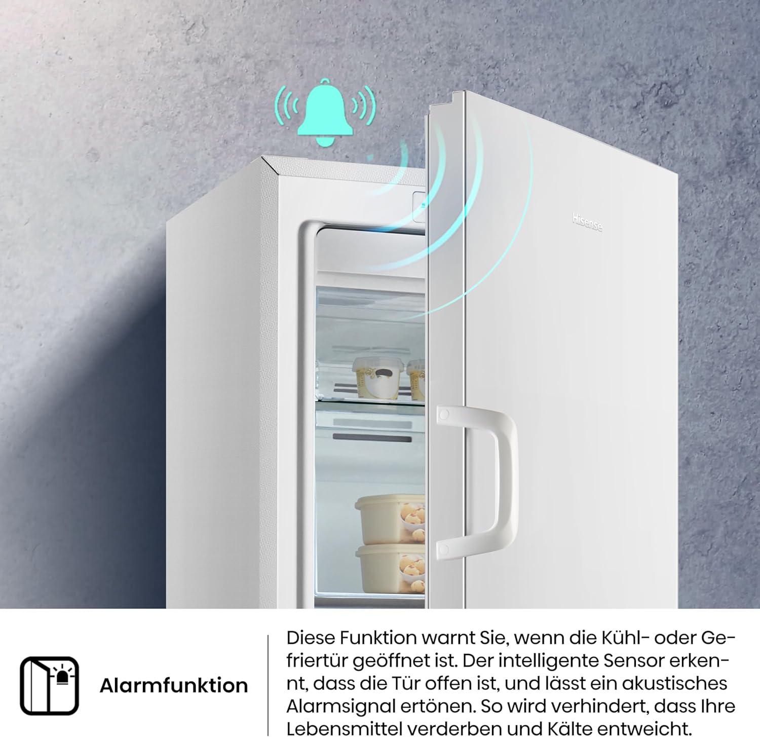 Hisense FV191N4AW2 Vriezer/ TotalNoFrost/ SuperFreeze/ Deuralarm/ Multiflow 360°/ BigBox/ 143,4 cm/ Vriesgedeelte 147 l/ 41 dB/ 205 kWh/Wit