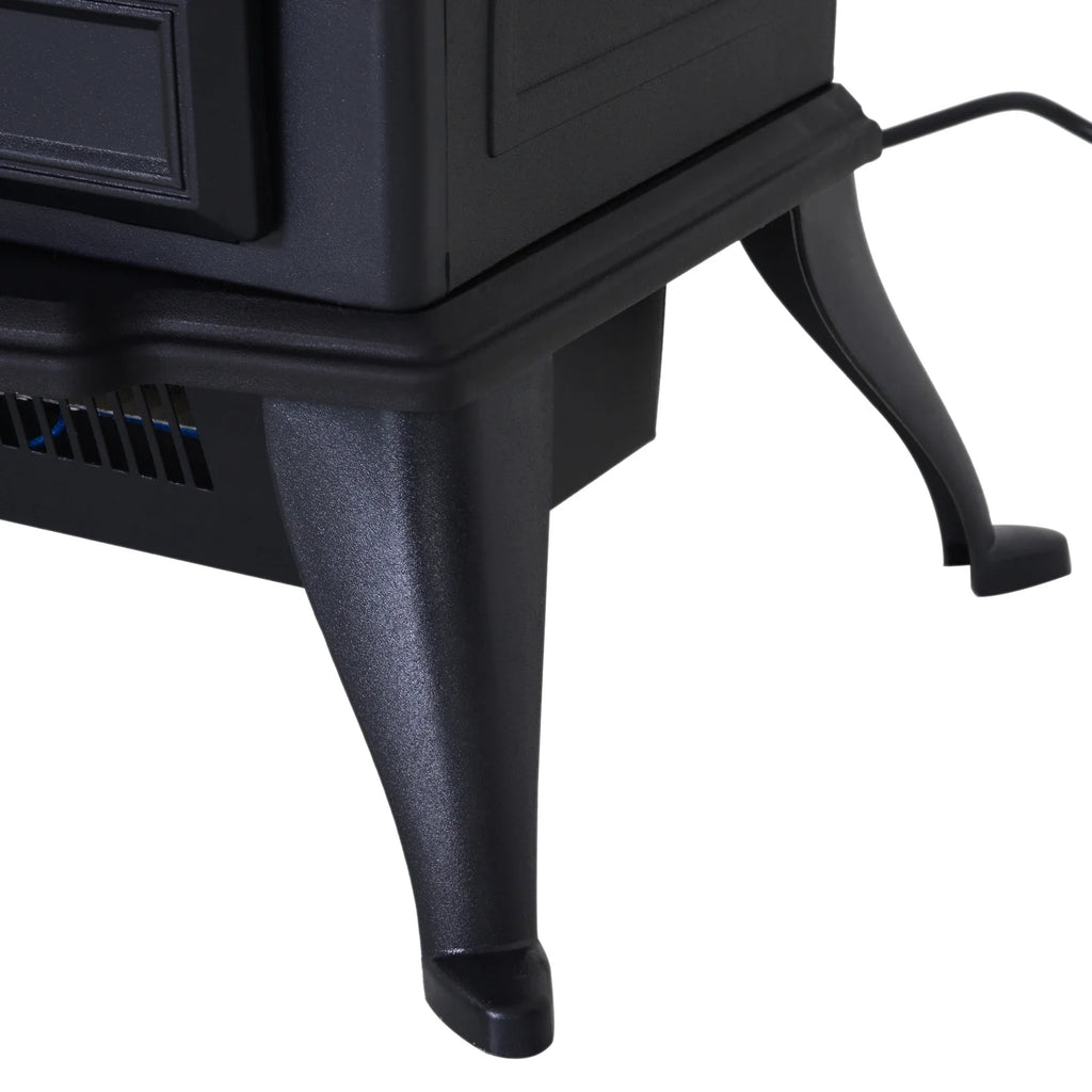 HOMCOM Elektrische haard rustiek design vlameffect