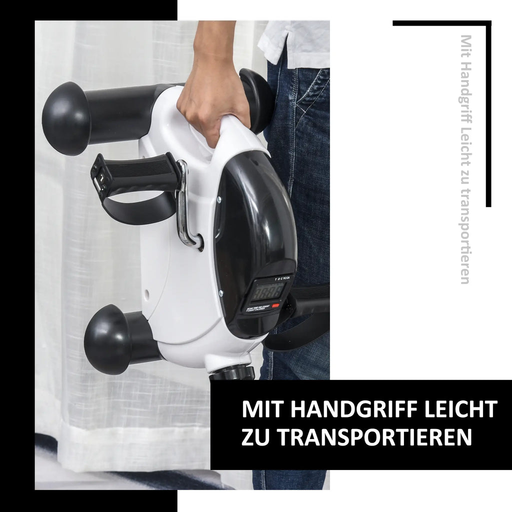 HOMCOM Mini-Heimtrainer Fitnessfiets LCD-display verstelbare weerstand