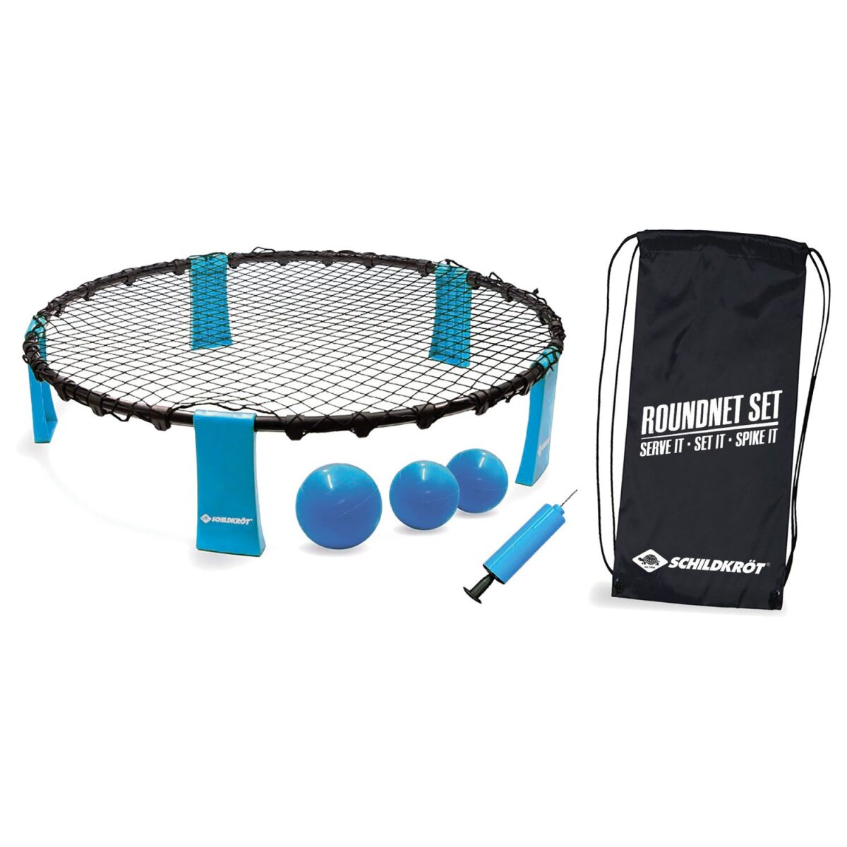 Schildkröt Roundnet Set met 3 ballen (4-delig) - B-keuze zeer goed