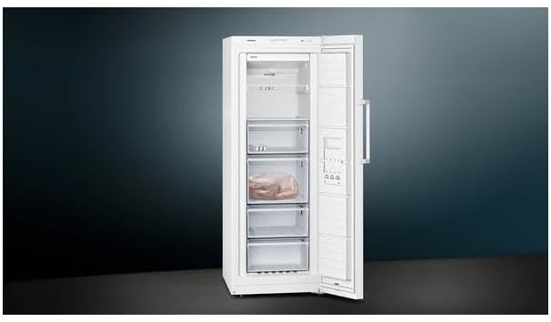 Siemens GS54NAWCV iQ500 vriezer, 176 x 70 cm, 327 L, noFrost nooit meer ontdooien, bigBox ruimte voor grote diepvriesproducten, varioZone flexibele glasplateaus en laden, wit