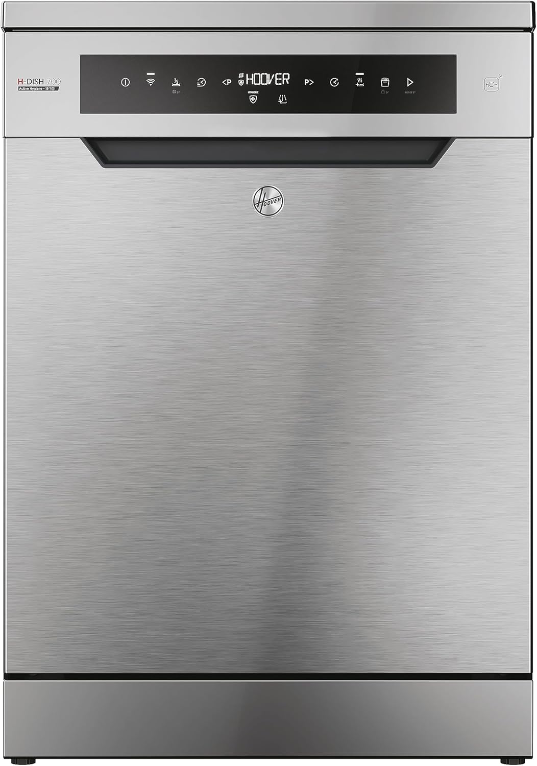 Hoover HF 4C6F0PW Vaatwasser; 14 couverts; Vrijstaand, 60 cm breed; Energieklasse C; Slimme bediening met wifi + bluetooth-technologie