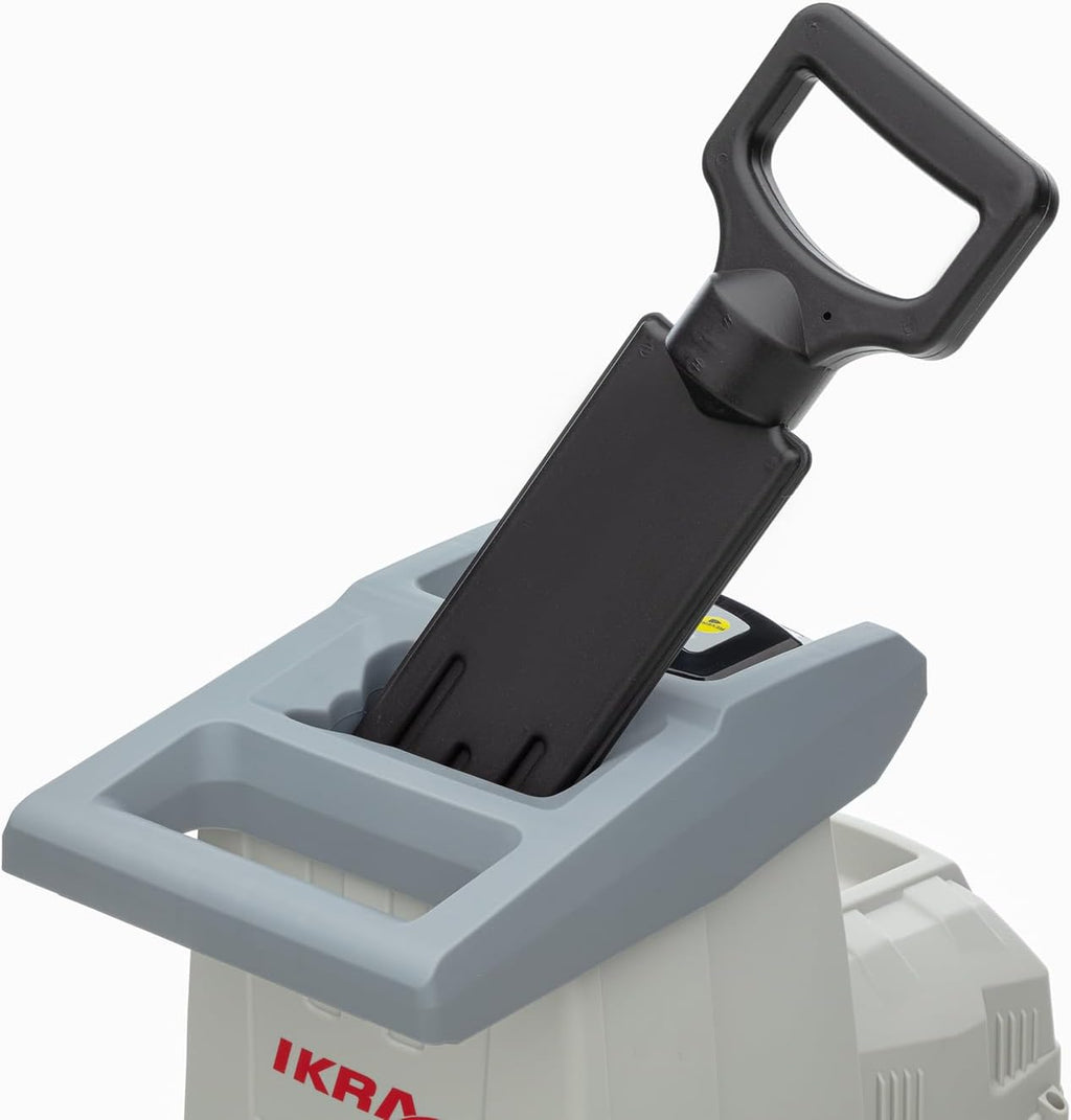 IKRA 81002880 elektrische tuinhakselaar rolhakselaar ILH 3000 A, stil, robuust, onderhoudsarm, sterk 3.000 watt, takdikte tot 44 mm, 230 V