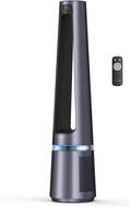 Rowenta QU5062 Eclipse 3in1 Luchtreiniger, ventilator, kachel, filtert 99,9% van de deeltjes, voor kamers tot 30 m2, snelle verwarming tot 35°C, automatische dag- en nachtmodus, zwart/grijs