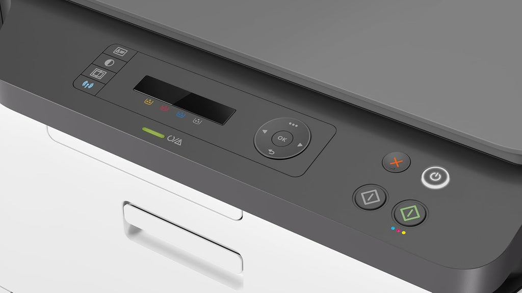HP Color Laser MFP 179fwg Multifunktions-Farblaserdrucker, Drucken, Kopieren, Scannen, Faxen, Automatische Dokumentenzuführung, Wi-Fi, Ethernet, USB, HP Smart App