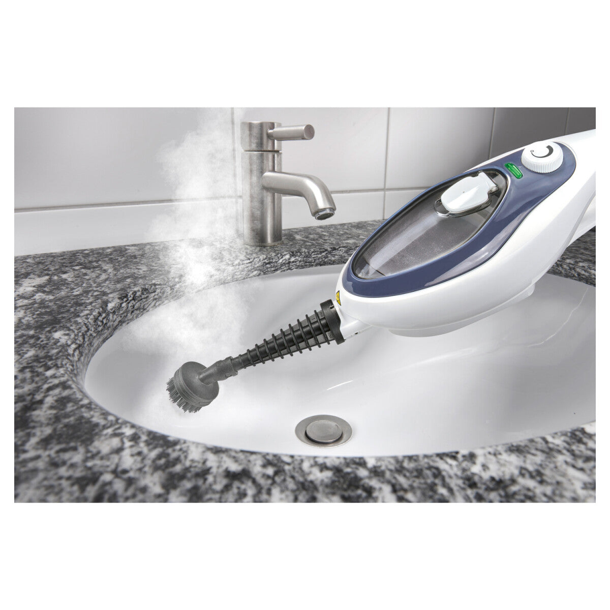 SILVERCREST® Stoommop en handstoomreiniger »SDM 1500 D4«, wit - B-keus, zo goed als nieuw
