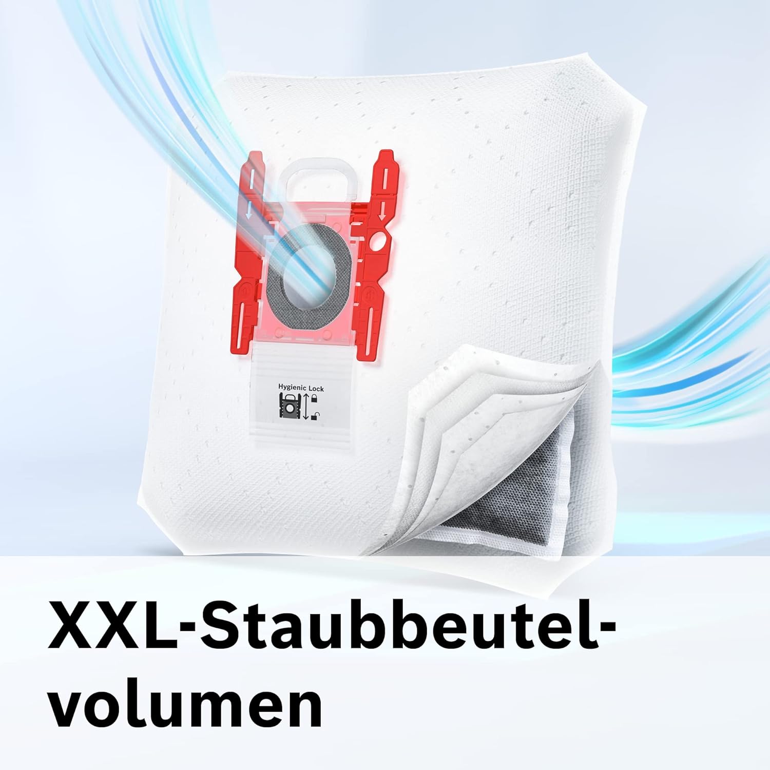 Bosch Stofzuiger met zak Serie 8 BGB75X494, sledestofzuiger, ideaal voor mensen met allergieën, hygiënefilter, vloermondstuk voor parket, tapijt, tegels, lange kabel, stil, 650 W, blauw