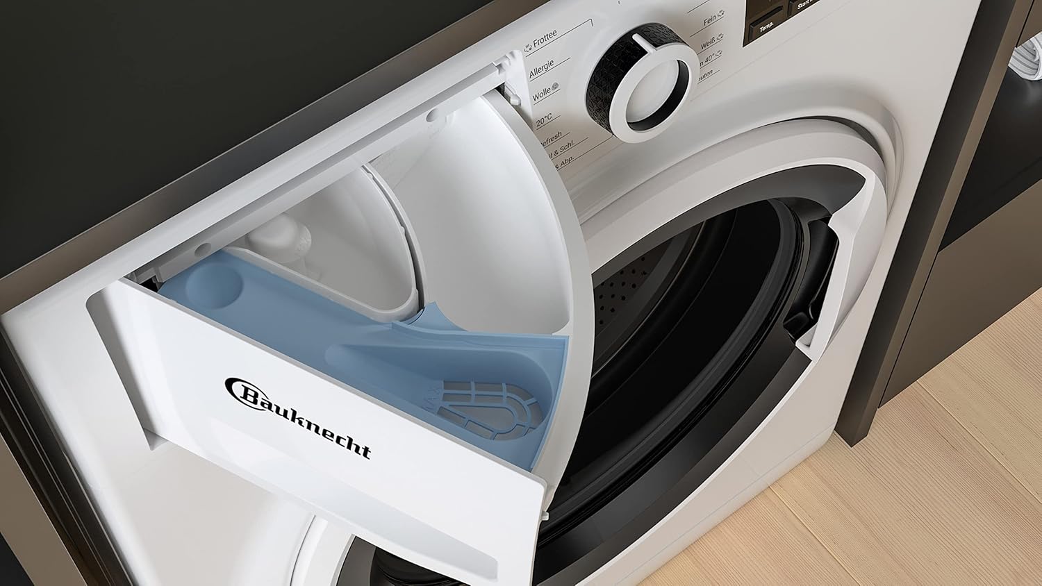 Bauknecht W Active 711 B wasmachine-voorlader/ 7 kg/ 1400 tpm/ Krachtige vlekverwijdering/ Stoomprogramma's/ Steam Hygiene met antivirus/ Steam Refresh/ Stop&Add-functie/ Dynamic Inverter-motor