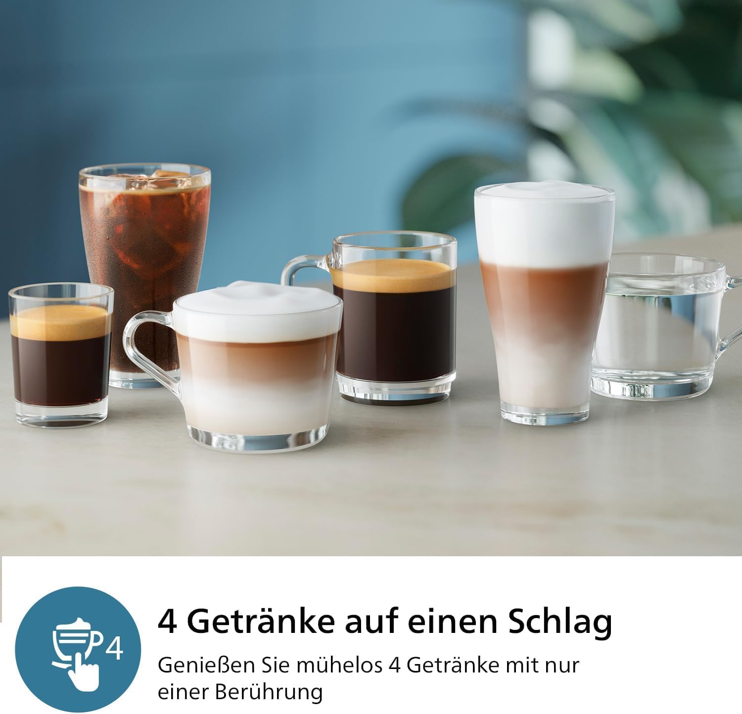 Philips Serie 2200 Espressomachine – Klassieke Melkopschuimer, Intuïtief Touchdisplay, mat Zwart (EP2220/10)