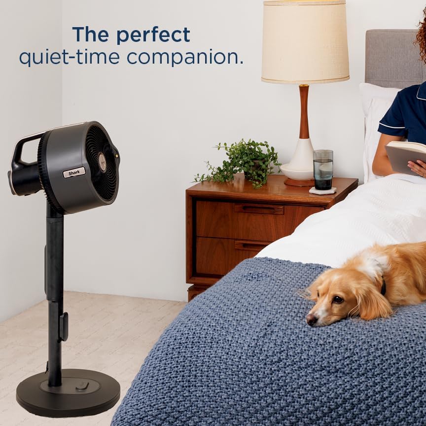 Shark FlexBreeze Pro Nevelventilator – binnen & buiten, geïntegreerde nevel, voet op tafelblad, met of zonder snoer, tot 24 uur batterij, oscillerend, antraciet, FA302 (versie 2025)