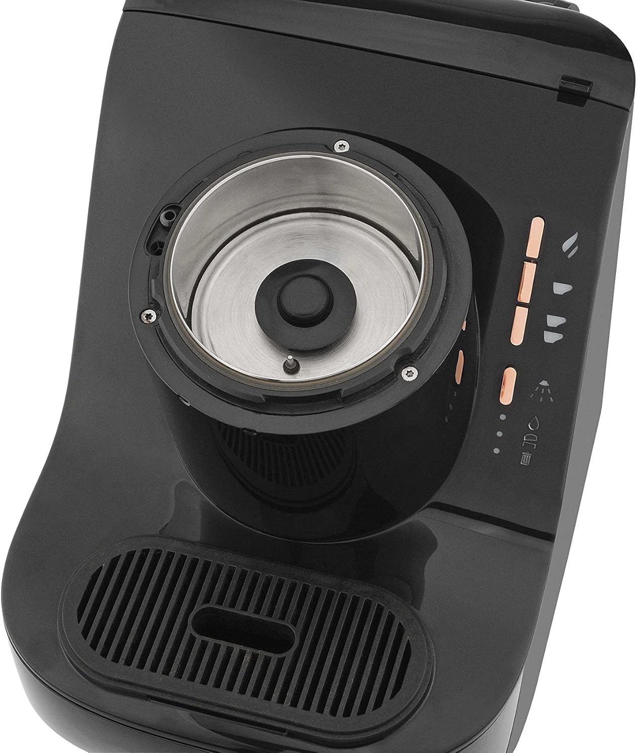 Arzum Okka Turkse koffiemachine, volautomatisch, 3 kopmaten, zelfreinigingsfunctie, watertank van 950 ml, overloopbeveiligingssensor, compact ontwerp, zwart-goud