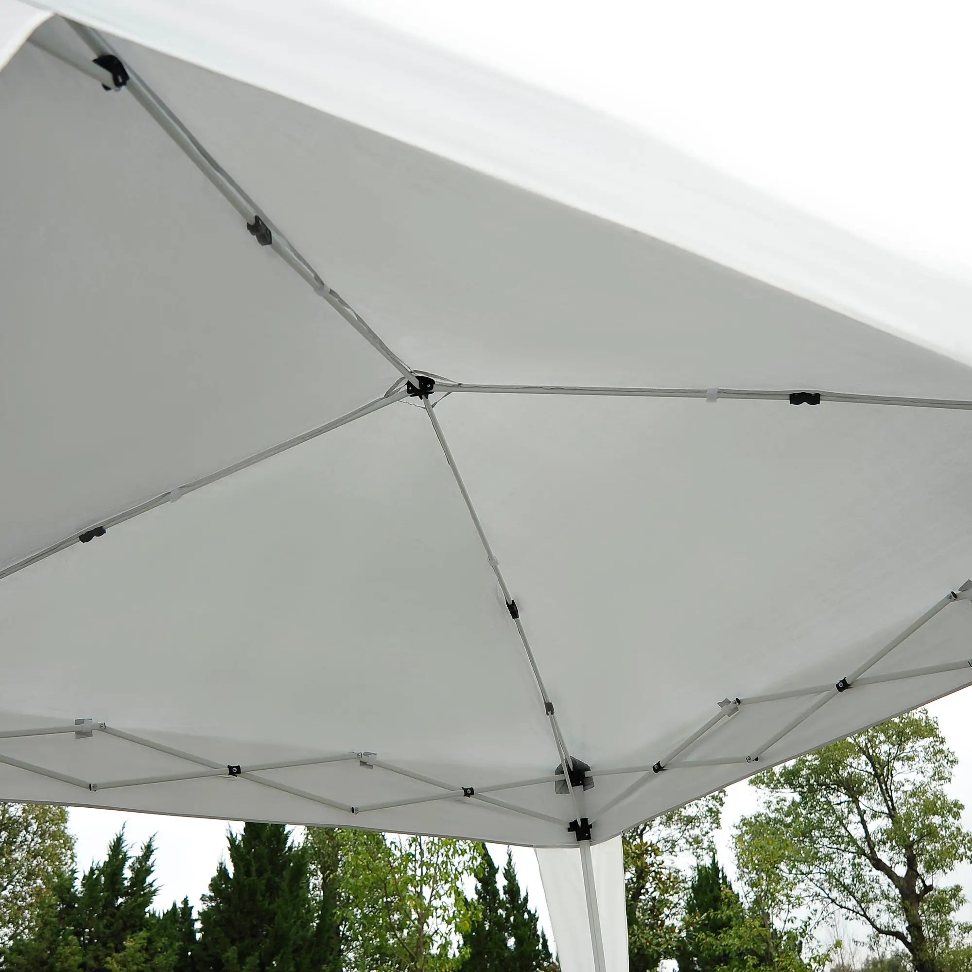 Outsunny Opvouwbare Partytent UV-bescherming wit