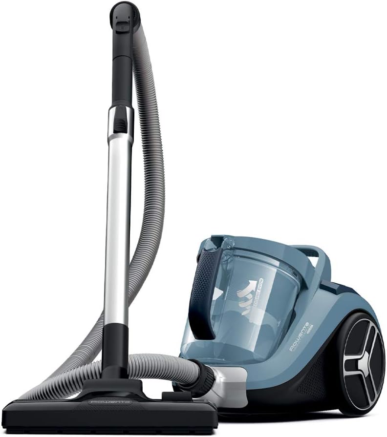 Rowenta RO4825 zakloze stofzuiger Compact Power XXL | 550 watt | 2,5L stofreservoir | Compact & stil | Extreme zuigkracht | Zeer efficiënte zuigmond | Zwart/Grijs