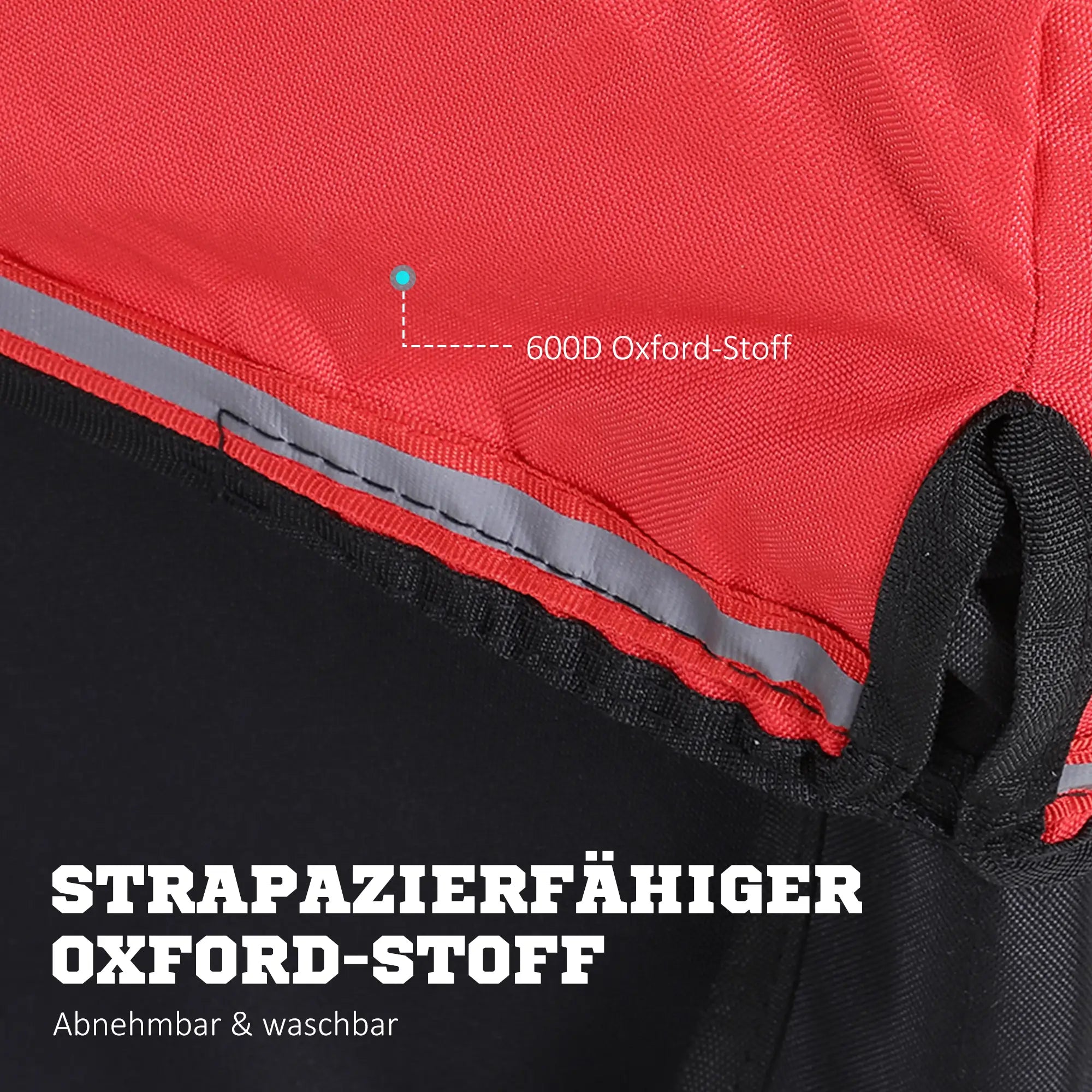 HOMCOM fietsaanhanger bagagewagen opvouwbaar grote transportbox