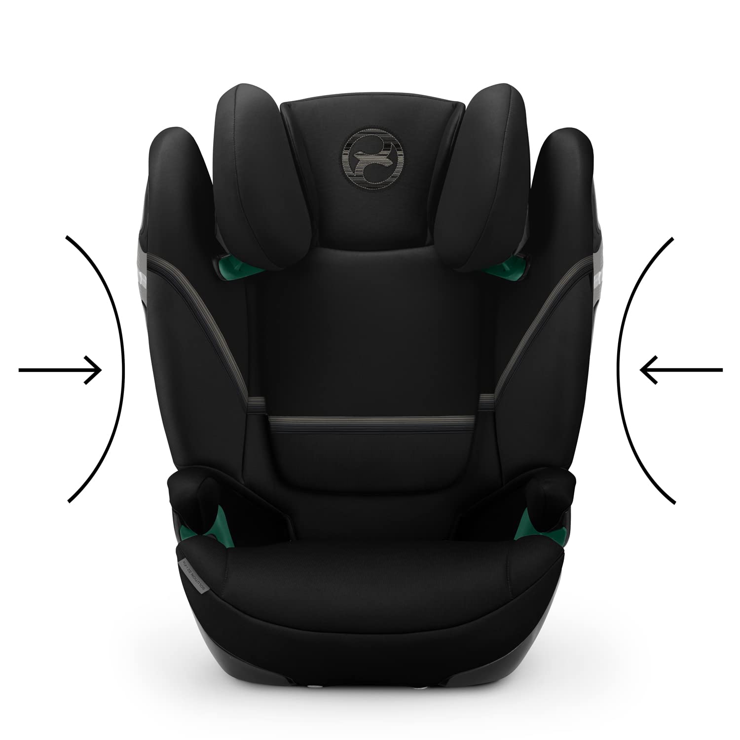 CYBEX Gold Kindersitz Solution S2 i-Fix, Für Autos mit und ohne ISOFIX, 100 - 150 cm, Ab ca. 3 bis 12 Jahre (15 - 50 kg), Lava Grey
