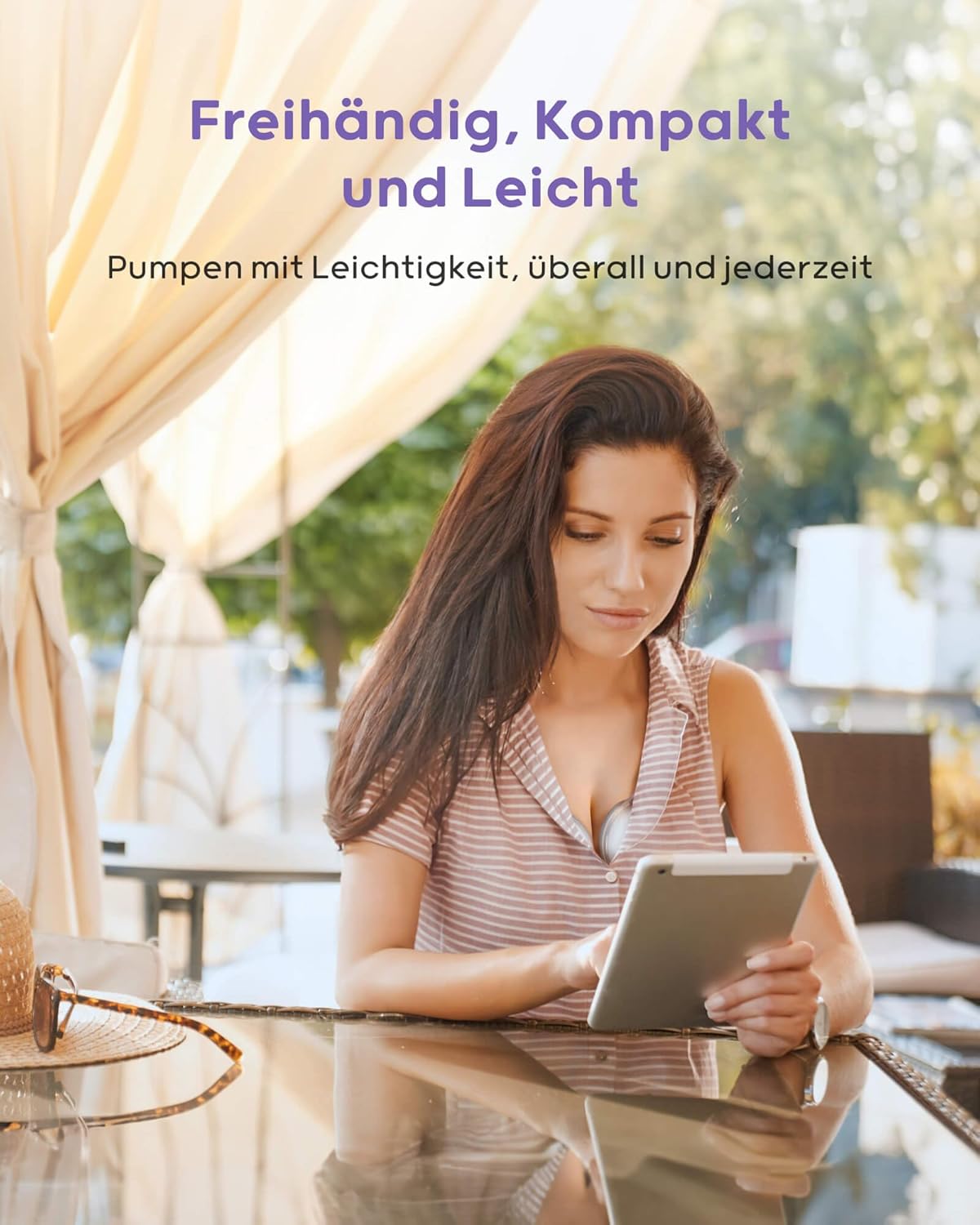 Nuliie Elektrische Borstkolf Draagbare S32, Handsfree Elektrische Borstkolf 4 Modi 9 Niveaus met 18/21/24 mm comfortabele flens, discreet, met reserveonderdelen inbegrepen (2 stuks, wit)