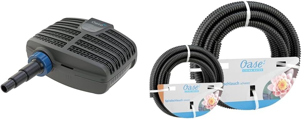OASE 51096 Filter- en beeklooppomp AquaMax Eco Classic 5500, 5300 l/u pompcapaciteit, energiebesparende beeklooppomp, vijverpomp, filter, pomp, beekloop, donkergrijs