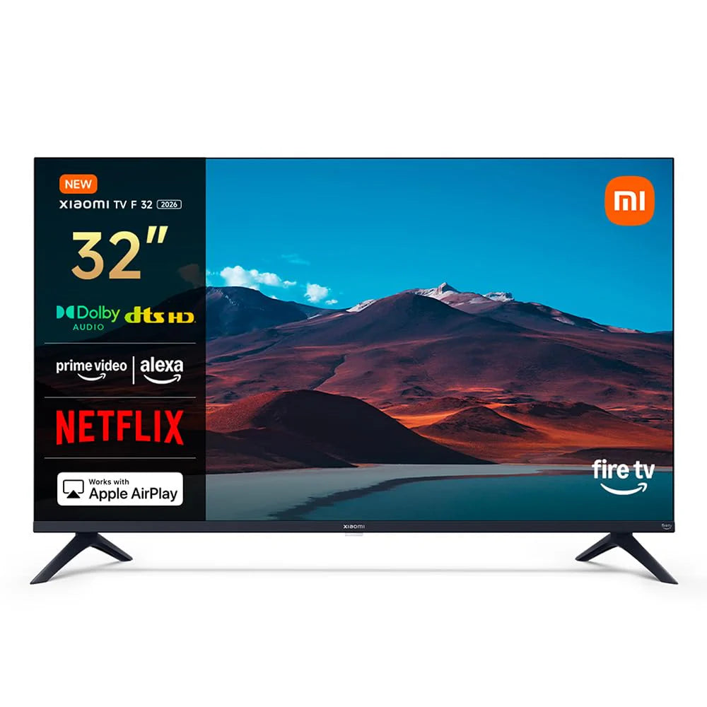 Xiaomi TV F 32, 32 inch (81 cm), HD, Smart TV, Fire OS7, Triple Tuner DVB-C/S/S2/T/T2, Dolby Audio™, DTS Virtual:X, DTS-HD, spraakbediening met Alexa, Compatibel met Apple AirPlay