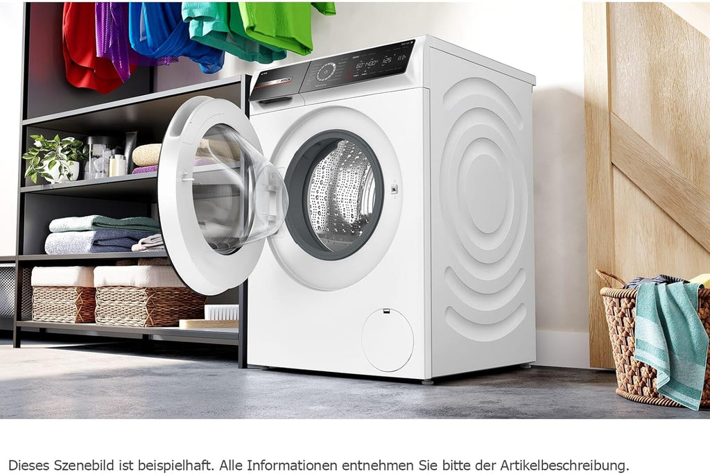 BOSCH WAN28127 Wasmachine Serie 4, voorlader met 8kg inhoud, 1400 tpm, Iron Assist, Active Water Plus, EcoSilence Drive, Speed Perfect, Wit, 60cm