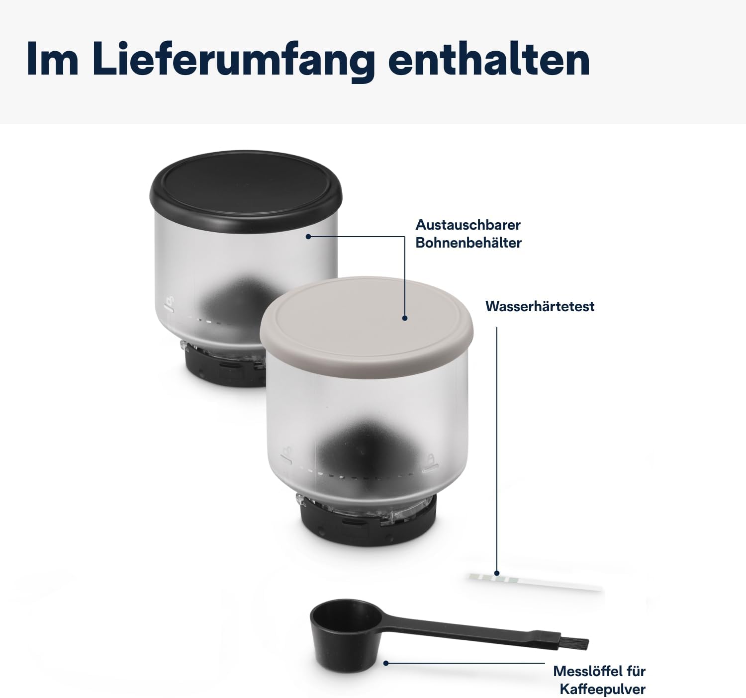 De'Longhi Rivelia EXAM440.55.W volautomatische espressomachine met LatteCrema-melksysteem, verwisselbaar bonenreservoir, 16 koffie- en melkdranken met één druk op de knop, Extra-Shot-functie, 3,5 inch touchscreen, wit