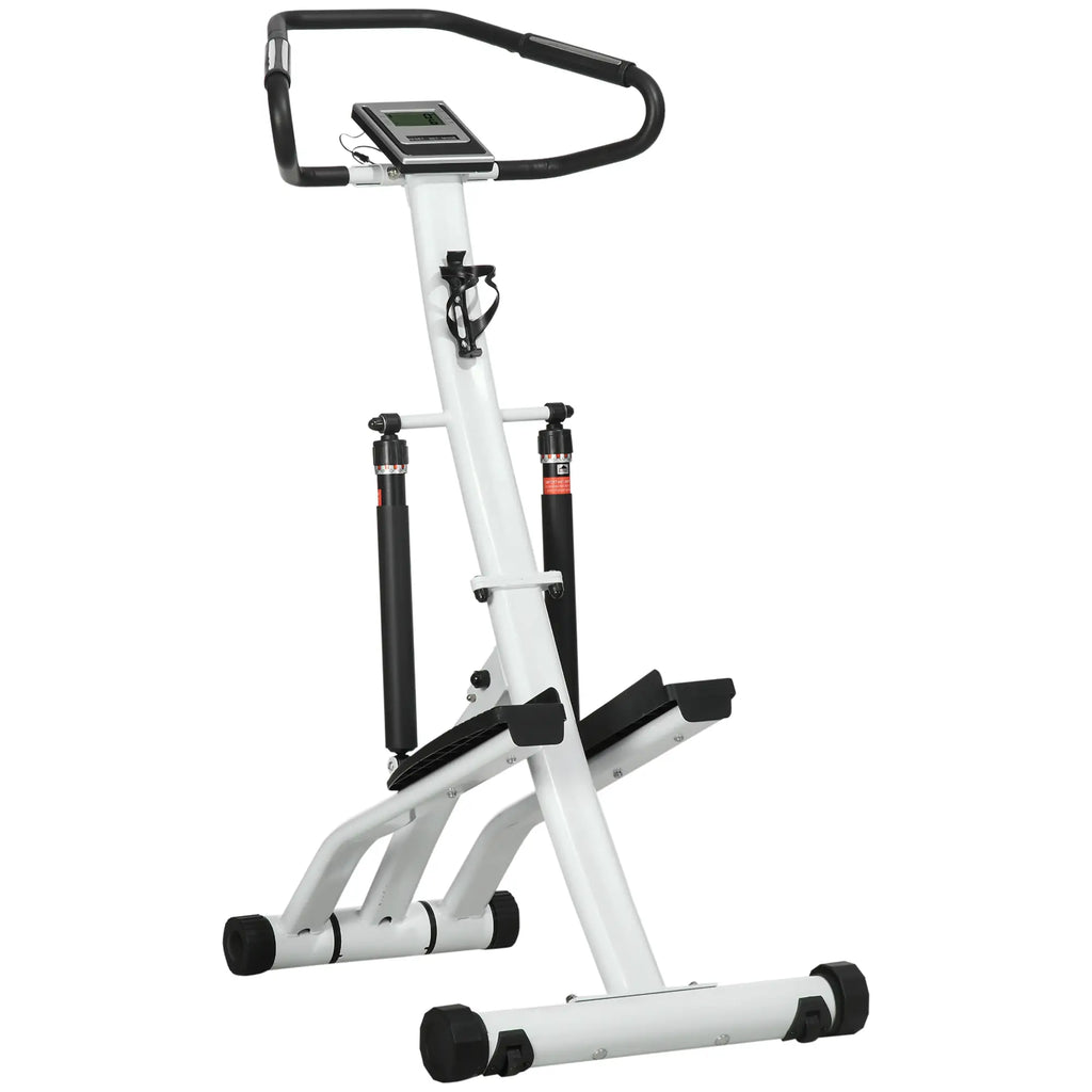 SPORTNOW Stepper met handgreep 12 weerstandsniveaus monitorweergave