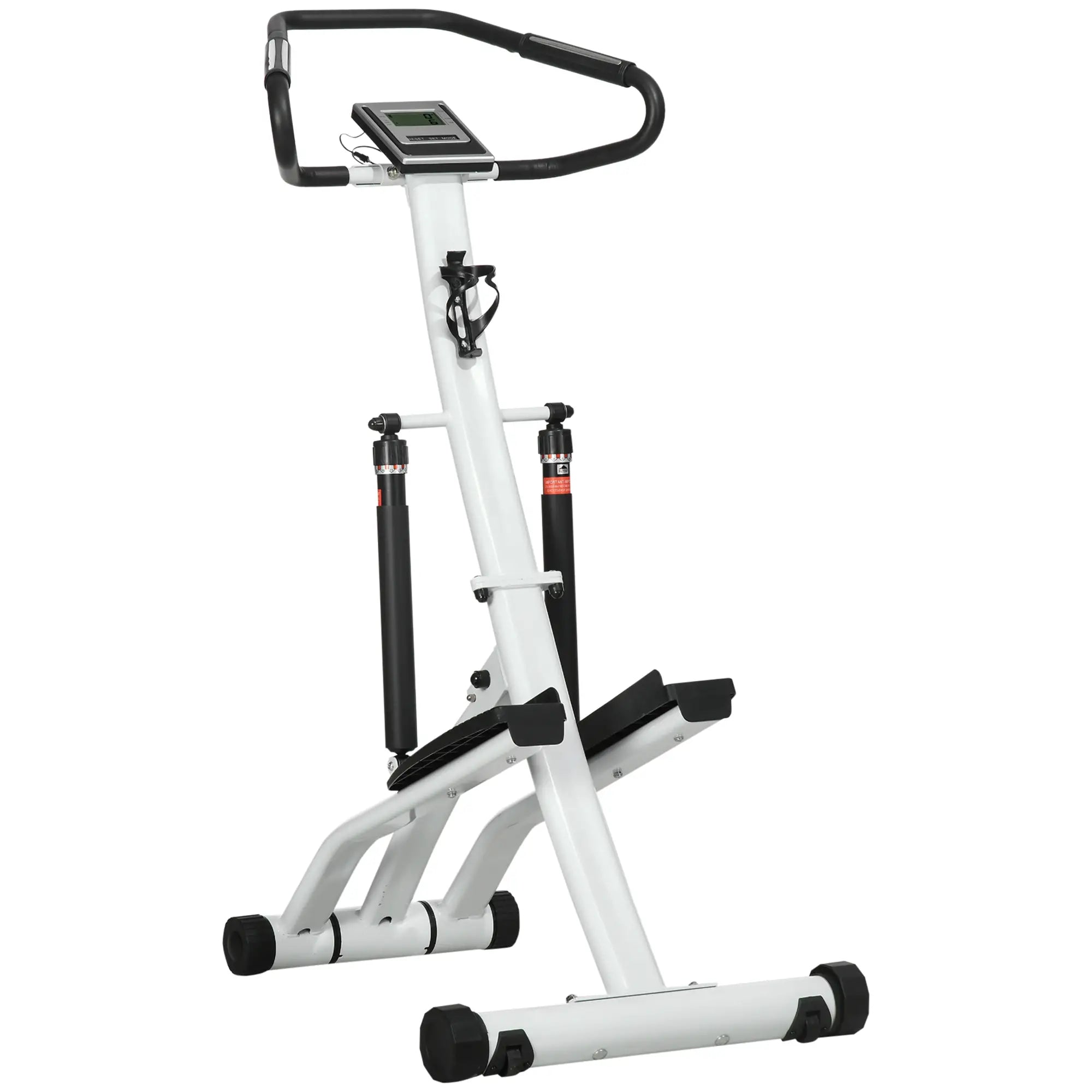 SPORTNOW Stepper met handgreep 12 weerstandsniveaus monitorweergave