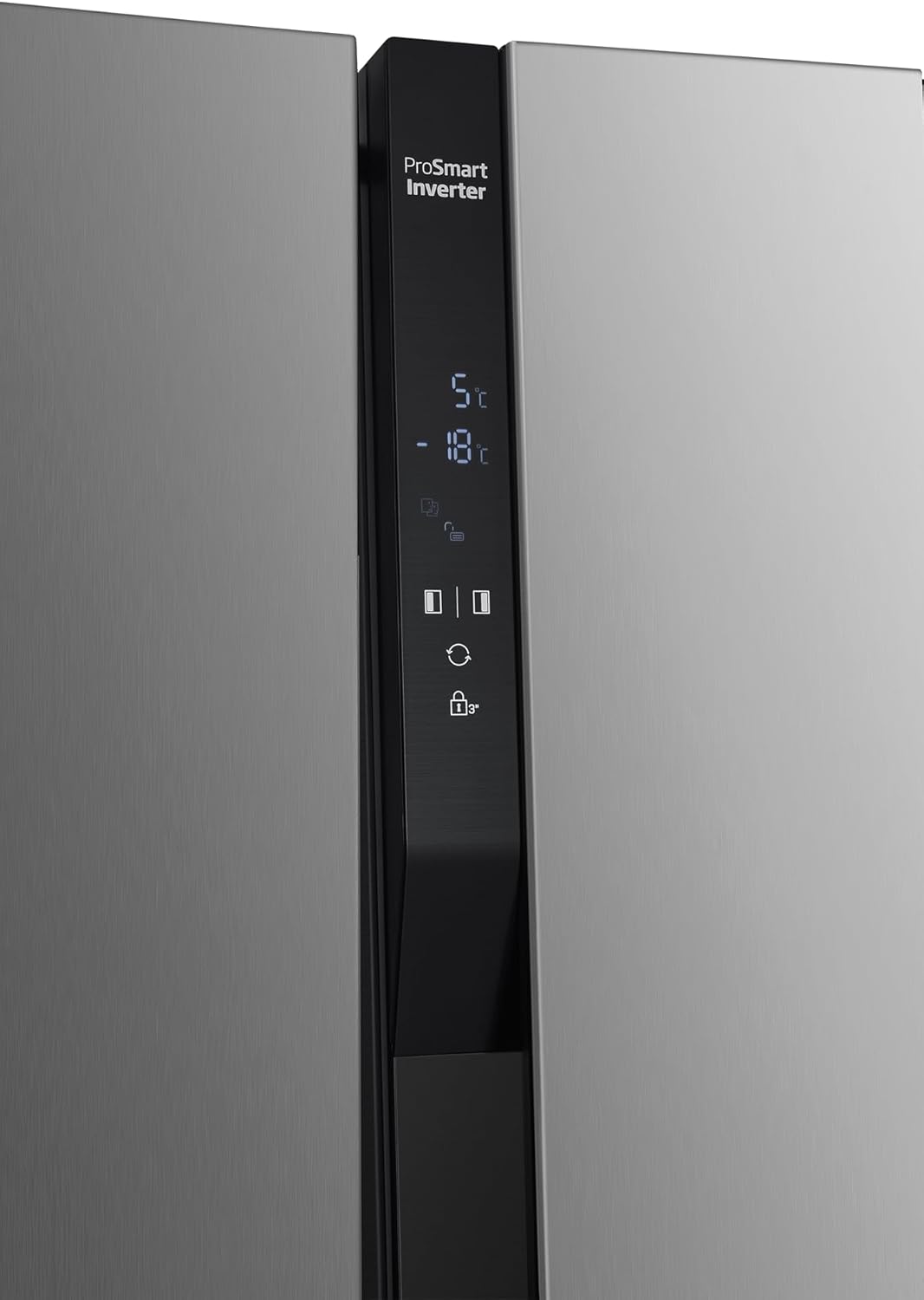 Beko GNO5322WDXPN Side-by-Side, Koelkast, Vriesvak, 532 l totaalvolume, 347 liter koelruimte, 185 liter vriesruimte, multifunctioneel display, NoFrost, waterdispenser, RVS