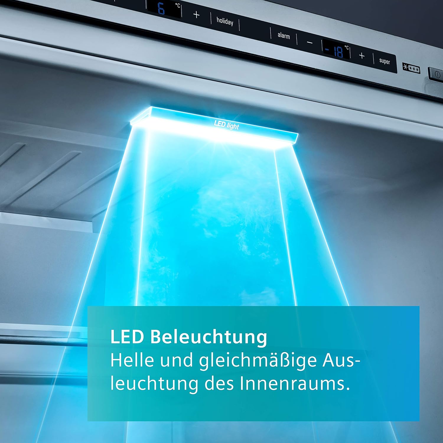 Siemens GS54NAWCV iQ500 vriezer, 176 x 70 cm, 327 L, noFrost nooit meer ontdooien, bigBox ruimte voor grote diepvriesproducten, varioZone flexibele glasplateaus en laden, wit