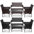 Sonnewelt Polyrattan Loungeset Tuinmeubelset