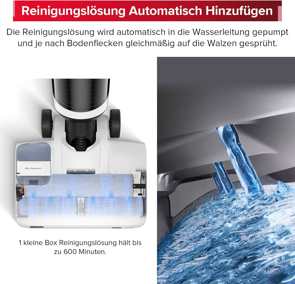 roborock Dyad Pro Nat- en Droogzuiger Draadloze Stofzuiger 17000pa Automatische Droging & Zelfreinigend Dweilzuiger met APP-bediening, Dubbele Watertanks voor Harde Vloeren