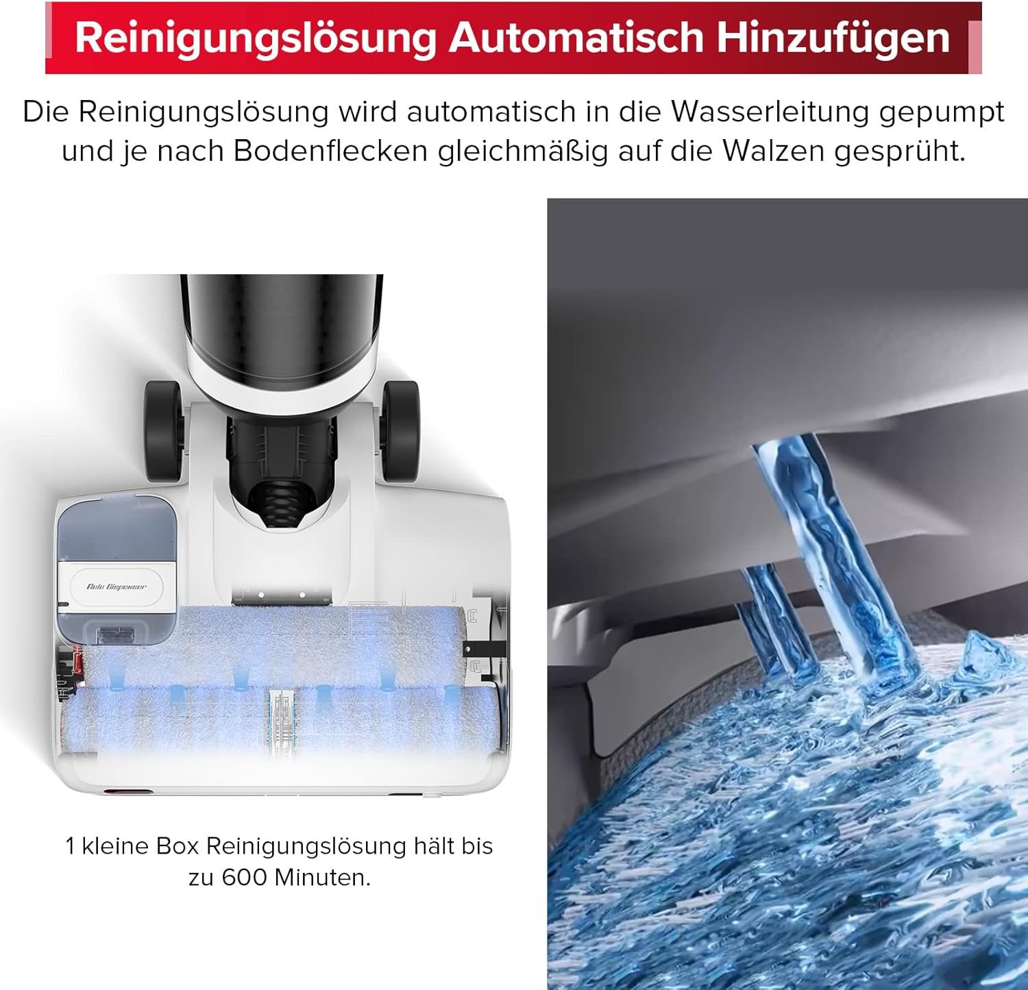 roborock Dyad Pro Nat- en Droogzuiger Draadloze Stofzuiger 17000pa Automatische Droging & Zelfreinigend Dweilzuiger met APP-bediening, Dubbele Watertanks voor Harde Vloeren