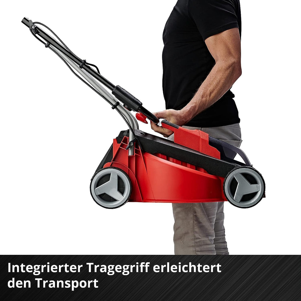 Einhell City Accu grasmaaier GE-CM 18/30 Li Kit Power X-Change (18 V, 30 cm snijbreedte, tot 150 m², borstelloos, 25 l opvangbak, 30-70 mm snijhoogte, incl. 3,0 Ah accu + oplader)