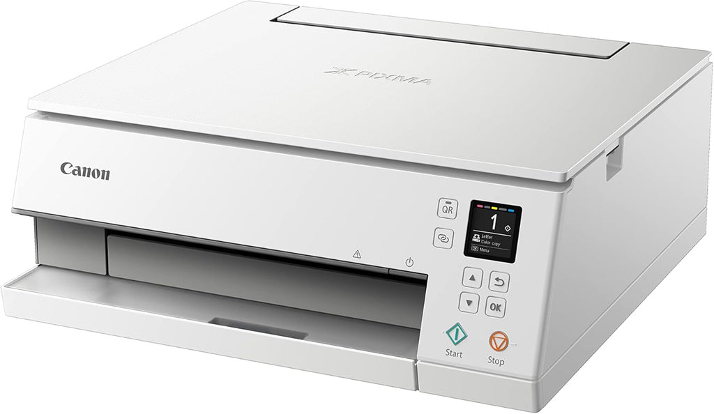 Canon PIXMA TS6350a printer, kleureninkjet multifunctioneel apparaat DIN A4 (fotoprinter, scanner, kopieerapparaat, OLED, 4.800x1.200 dpi, USB, WLAN, 5 afzonderlijke inkten, dubbelzijdig afdrukken, 2 papierladen), zwart