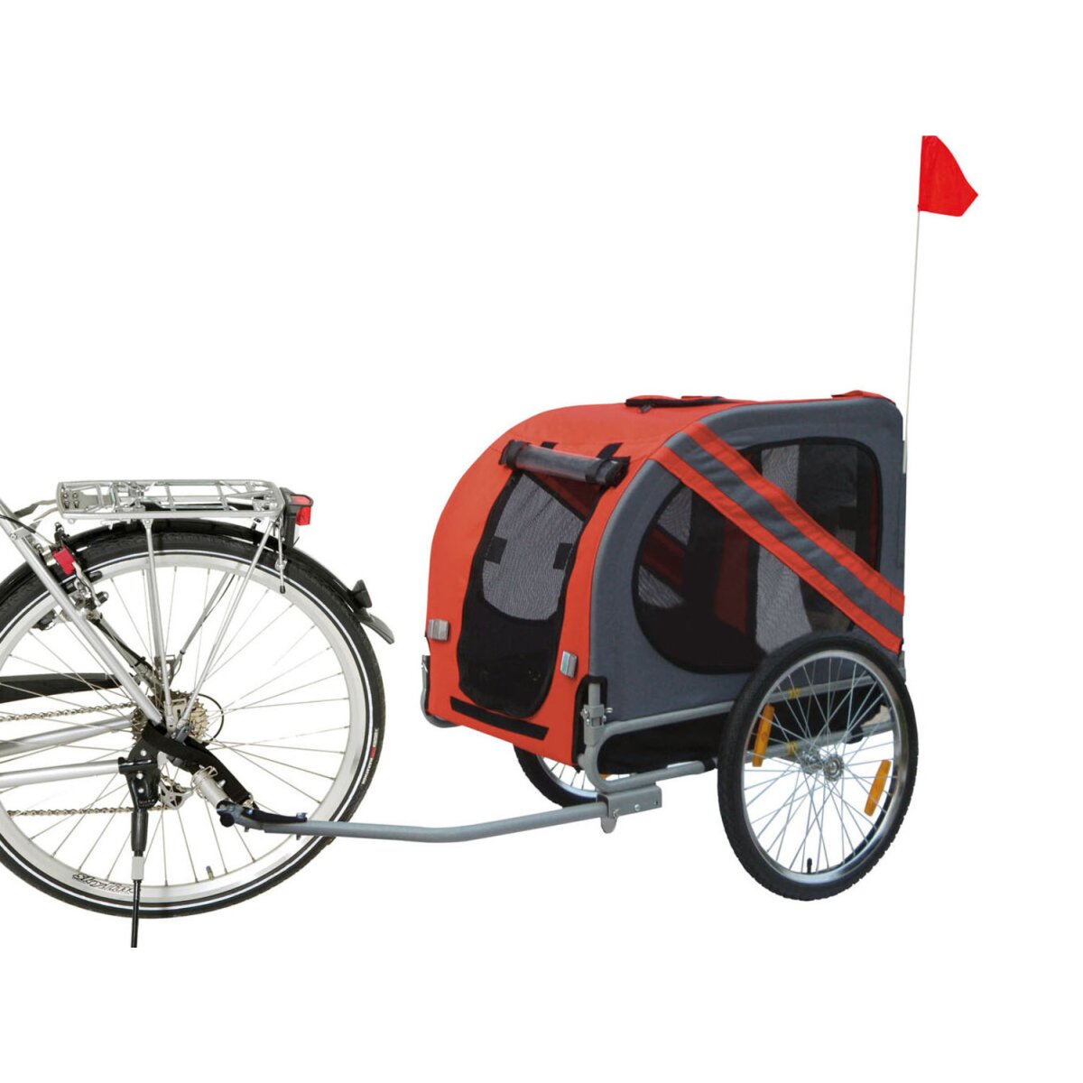Karlie fietskar »Doggy Liner Economy«, tot 40 kg (rood/grijs) - B-keus zeer goed