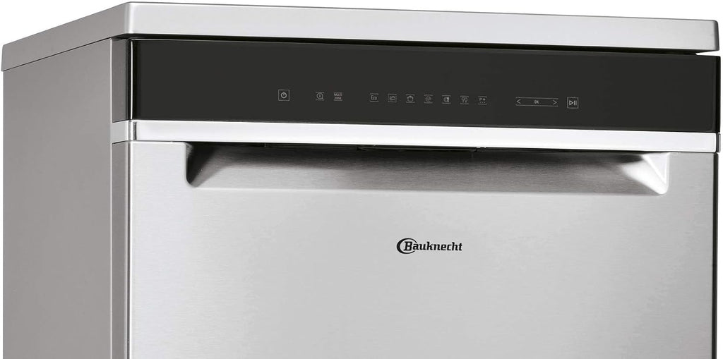Bauknecht B7F HP43 XA Vrijstaande vaatwasser/ 60 cm/ 15 couverts/ PowerClean Pro-Effectieve hogedruksproeiers/ Natural Dry-Automatische deuropening-Betere droging/ Maxi Space-Meer binnenruimte