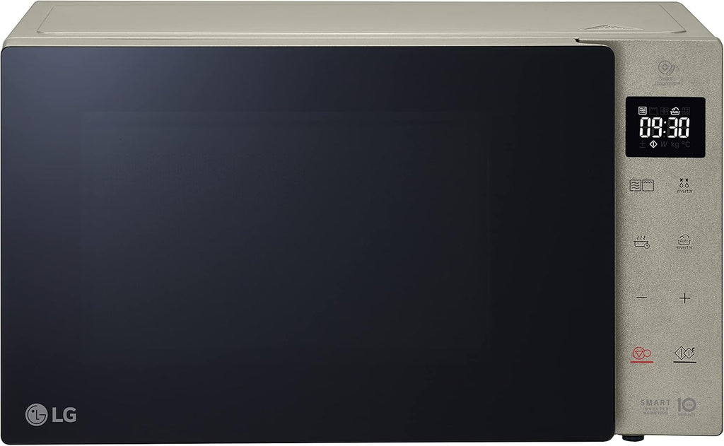 LG MH6535GIS Magnetron met invertertechnologie en kwartsgrill, 25 liter inhoud, 1000 W, automatische programma's, instelbare vermogensniveaus voor optimaal koken en EasyClean-functie, Zwart
