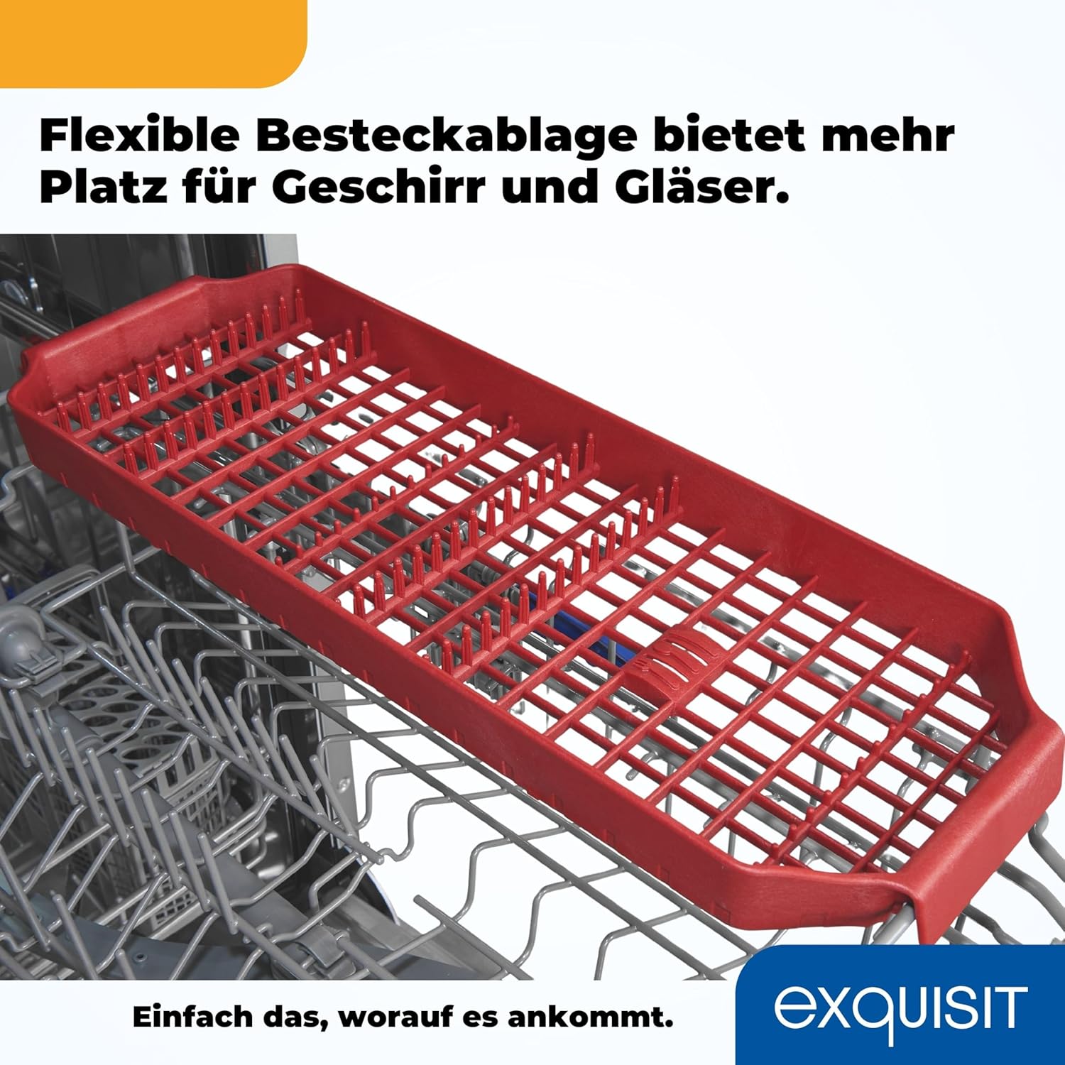 Exquisit Vaatwasser, 45 cm breedte, gedeeltelijk geïntegreerd, 9 couverts, 9 liter, startuitstel, ECO-modus, vaatwasser 45 cm, EGSP51009-EB-030E inox