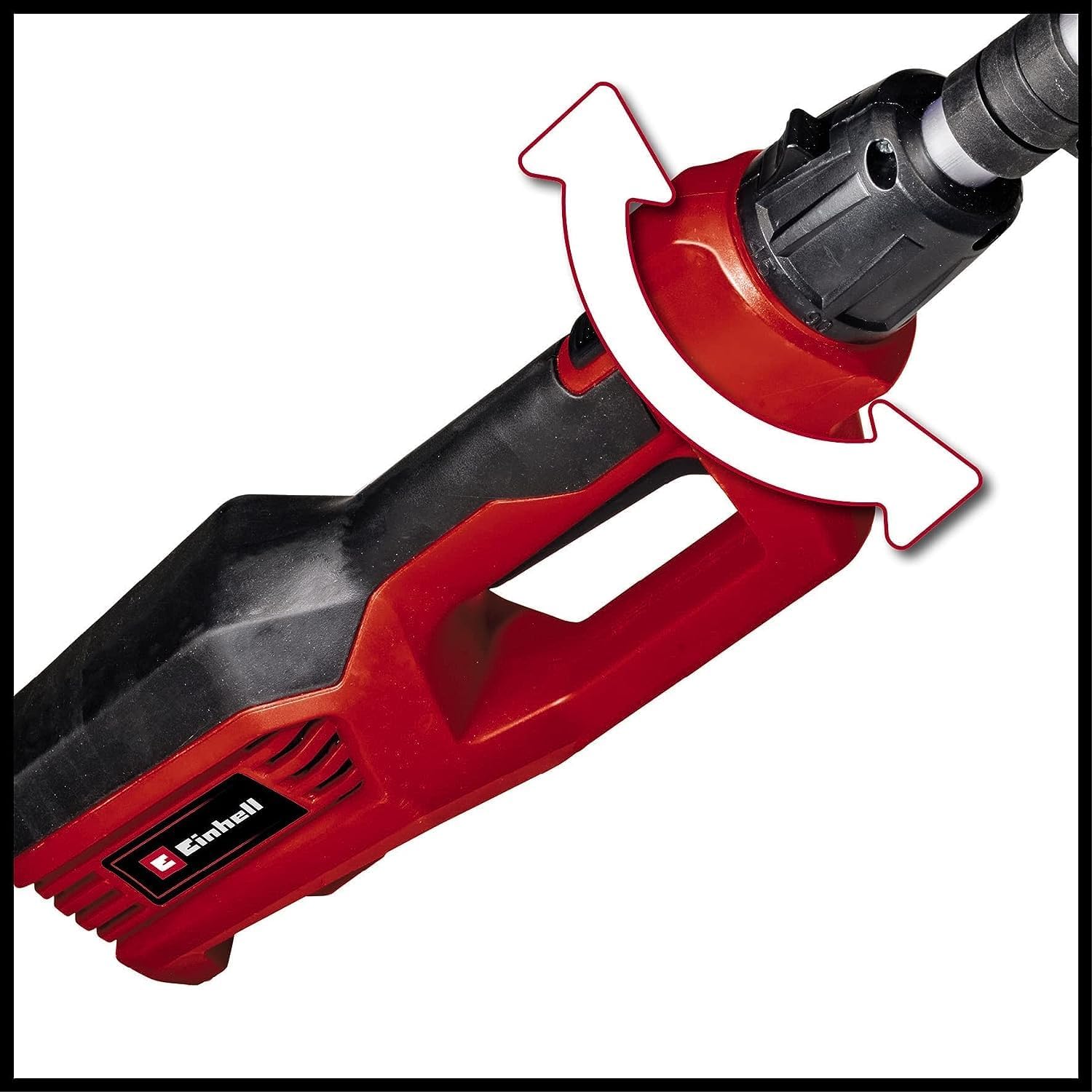 Einhell elektrische stokheggenschaar/-zaag GC-HC 90/2046 T (900 W, 41,2 cm snijlengte heggenschaar, 18 cm snijlengte kettingzaag, tot 2,60 m steel)
