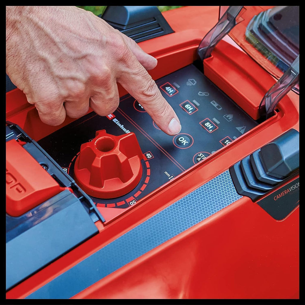 Einhell robotmaaier FREELEXO CAM 500 Power X-Change (18 V, camera vervangt begrenzingsdraad, voor 500 m, borstelloos, tot 25% helling, maaibreedte 18 cm, incl. 3,0 Ah accu, 5 m magneetband)