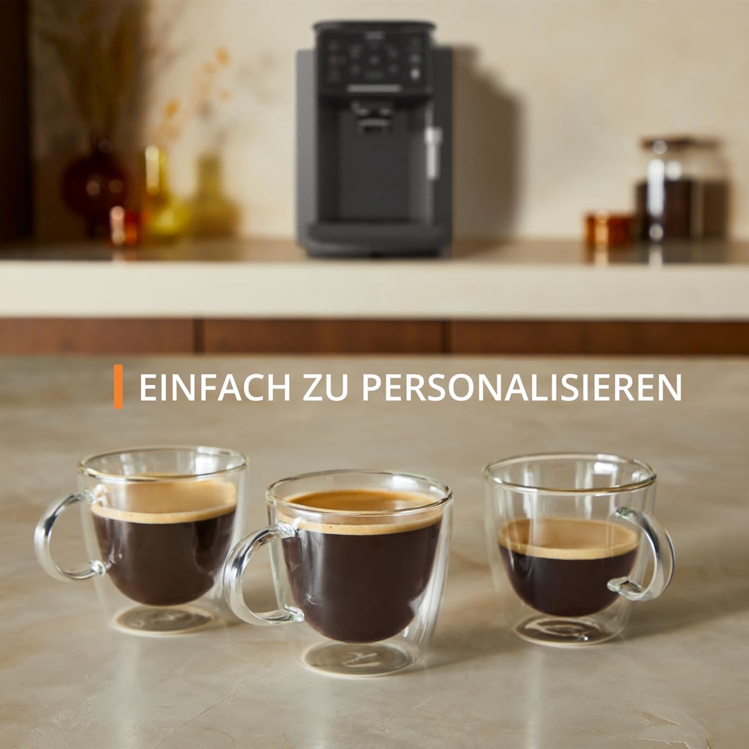 Krups Sensation volautomatische espressomachine, melkschuimmondstuk, 5 dranken, filterkoffiefunctie, 2-kopsfunctie, koffiezetapparaat, zwart, EA910810