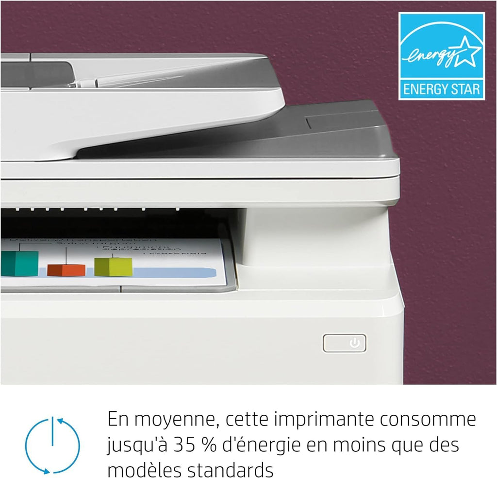 HP Color LaserJet Pro MFP 3302fdwg multifunctionele kleurenlaserprinter, fax, automatisch dubbelzijdig afdrukken, touchscreen, wifi, ethernet, USB, HP Wolf Pro Security