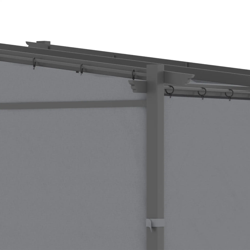 Outsunny Pergola met uitschuifbaar dak en kabelsysteem