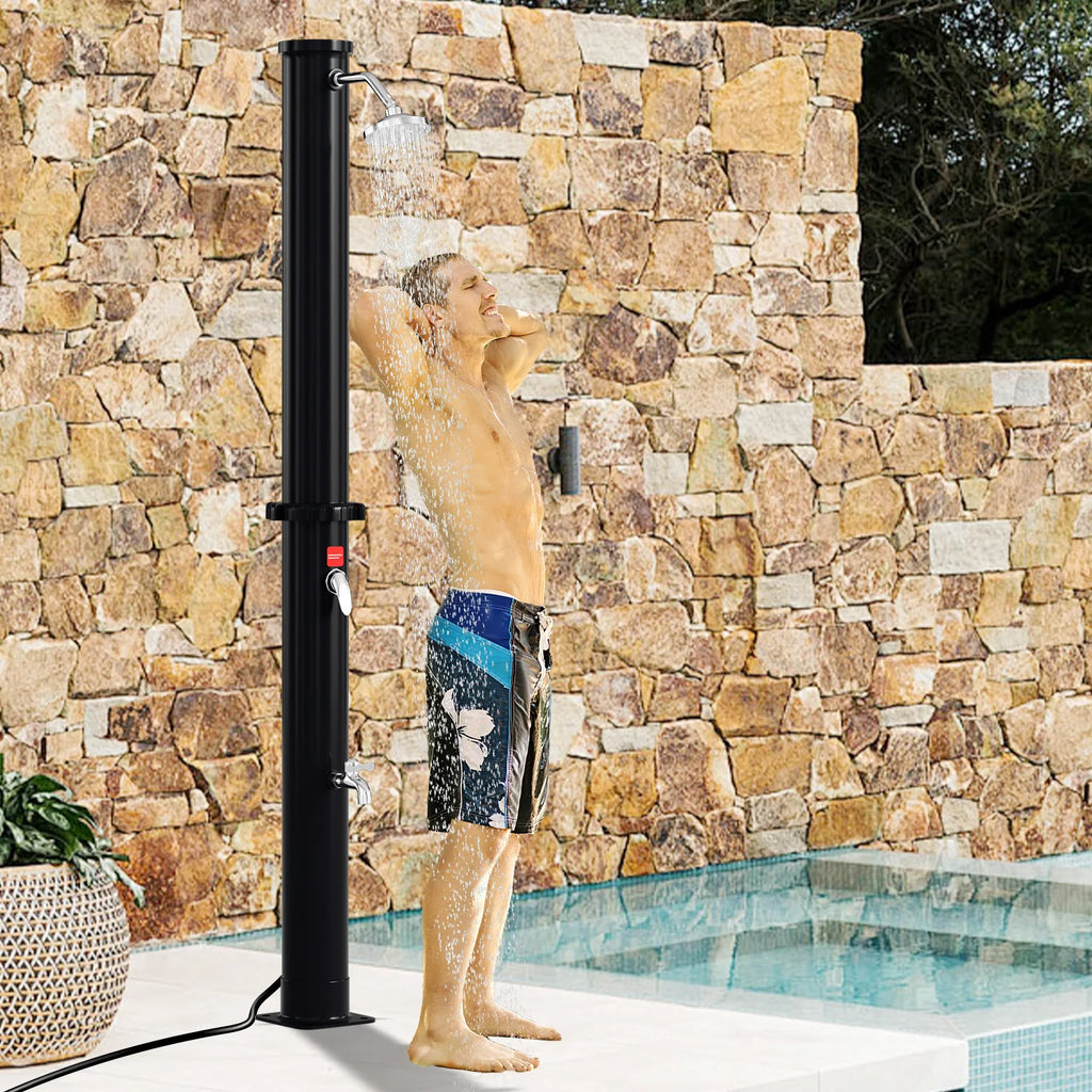 Sonnewelt 60L Solar Douche Tuintopdouche Incl. Beschermhoes en Handdouche