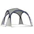 Outsunny Paviljoen Tuintent Zonwering Buiten Glasvezel