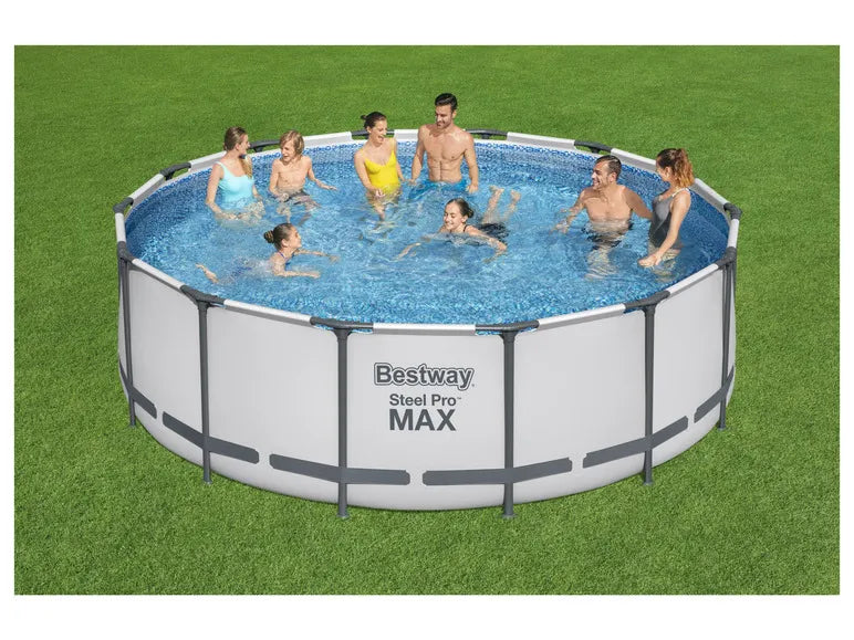 Steel Pro MAX™ Framezwembad complete set met filterpomp, Ø 427 x 122 cm