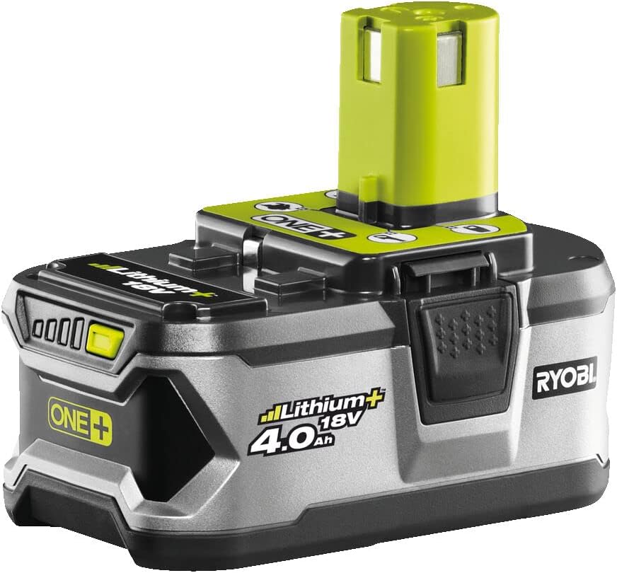 RYOBI 18 V ONE+ Accu-grasmaaier RLM18X33B40 (snijbreedte 33 cm, 5-voudige hoogteverstelling 25-65 mm, inklapbare duwbeugel, incl. mulchplug, 35l grasvangzak, 4,0Ah accu & lader)