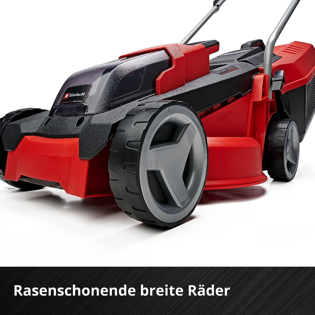 Einhell City Accu grasmaaier GE-CM 18/30 Li Kit Power X-Change (18 V, 30 cm snijbreedte, tot 150 m², borstelloos, 25 l opvangbak, 30-70 mm snijhoogte, incl. 3,0 Ah accu + oplader)